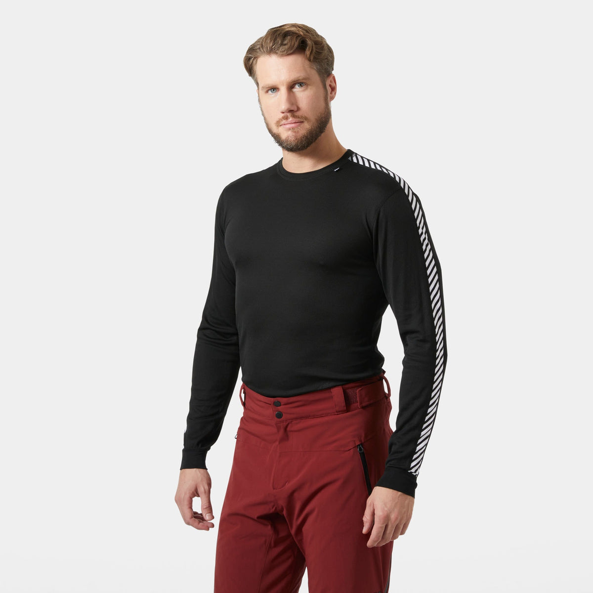 HH DRY STRIPE CREW size XXL (BLACK)