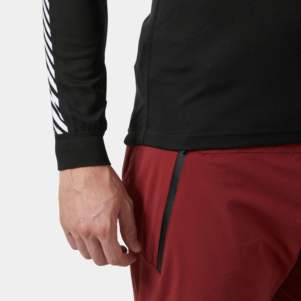 HH DRY STRIPE CREW size XXL (BLACK)