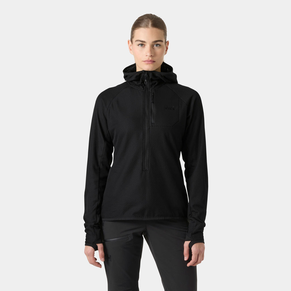 W ODIN BREEZE HOODED FLEECE, BLACK, XL