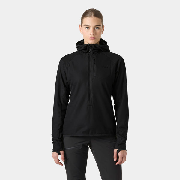 W ODIN BREEZE HOODED FLEECE, BLACK, XL