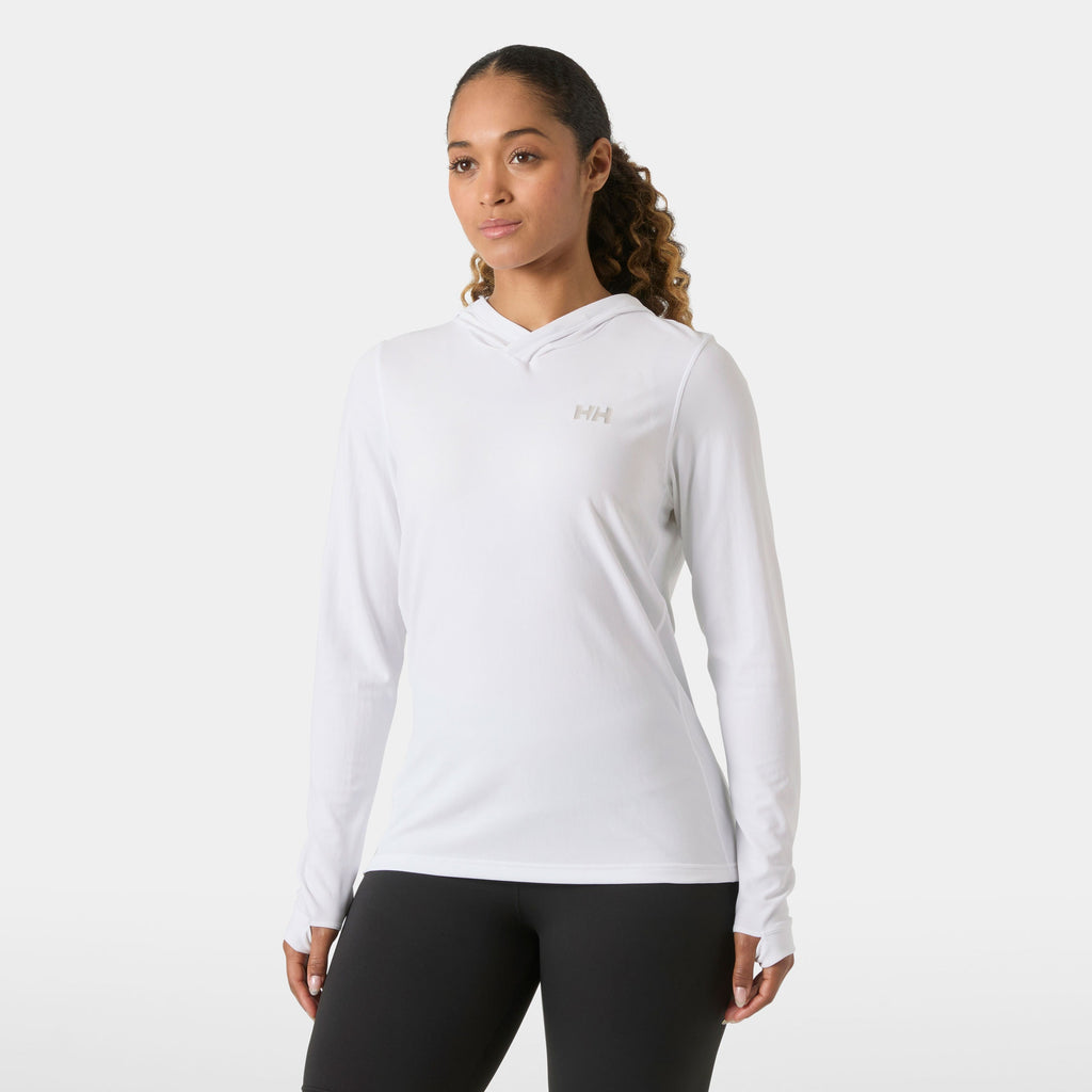 W LIFA ACTIVE SOLEN HOODIE, WHITE, L