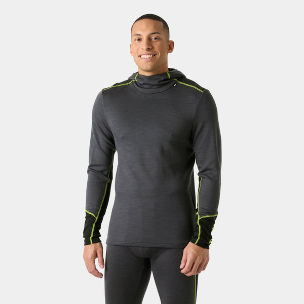 LIFA MERINO MIDWEIGHT HOODIE, THUNDER GRE, XXL
