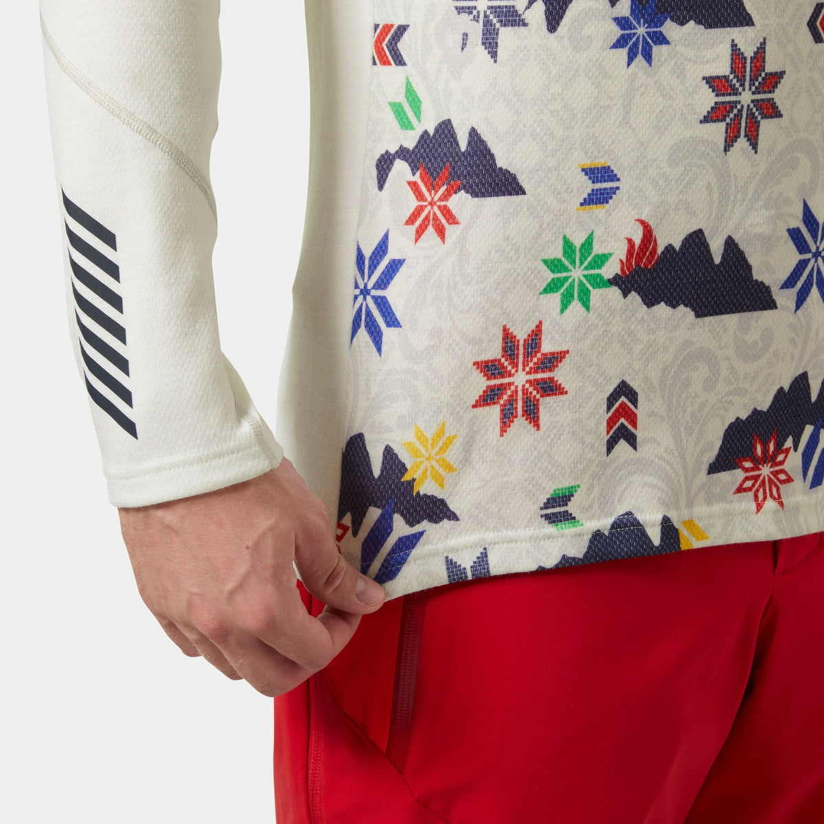 LIFA MERINO MIDWEIGHT 1/2 ZIP, OFF WHITE, XXL
