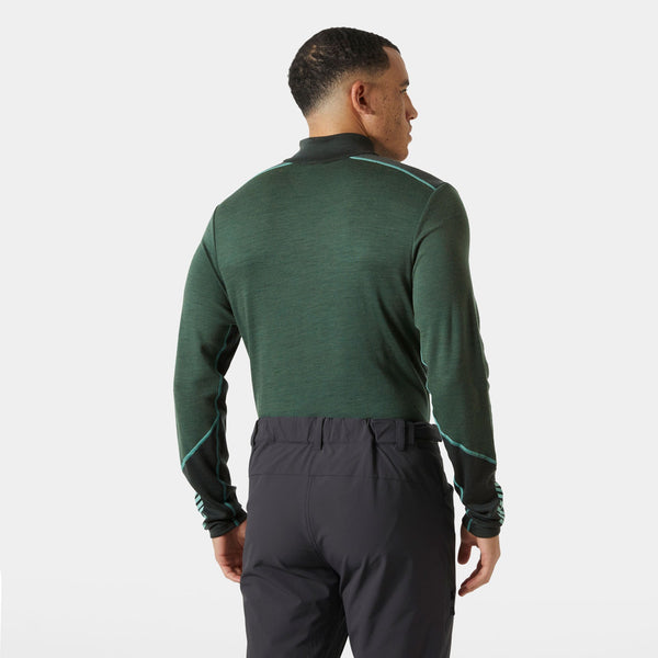 LIFA MERINO MIDWEIGHT 1/2 ZIP, JUNGLE GREE, XXL