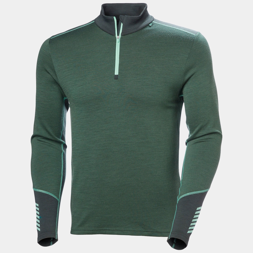 LIFA MERINO MIDWEIGHT 1/2 ZIP, JUNGLE GREE, XXL