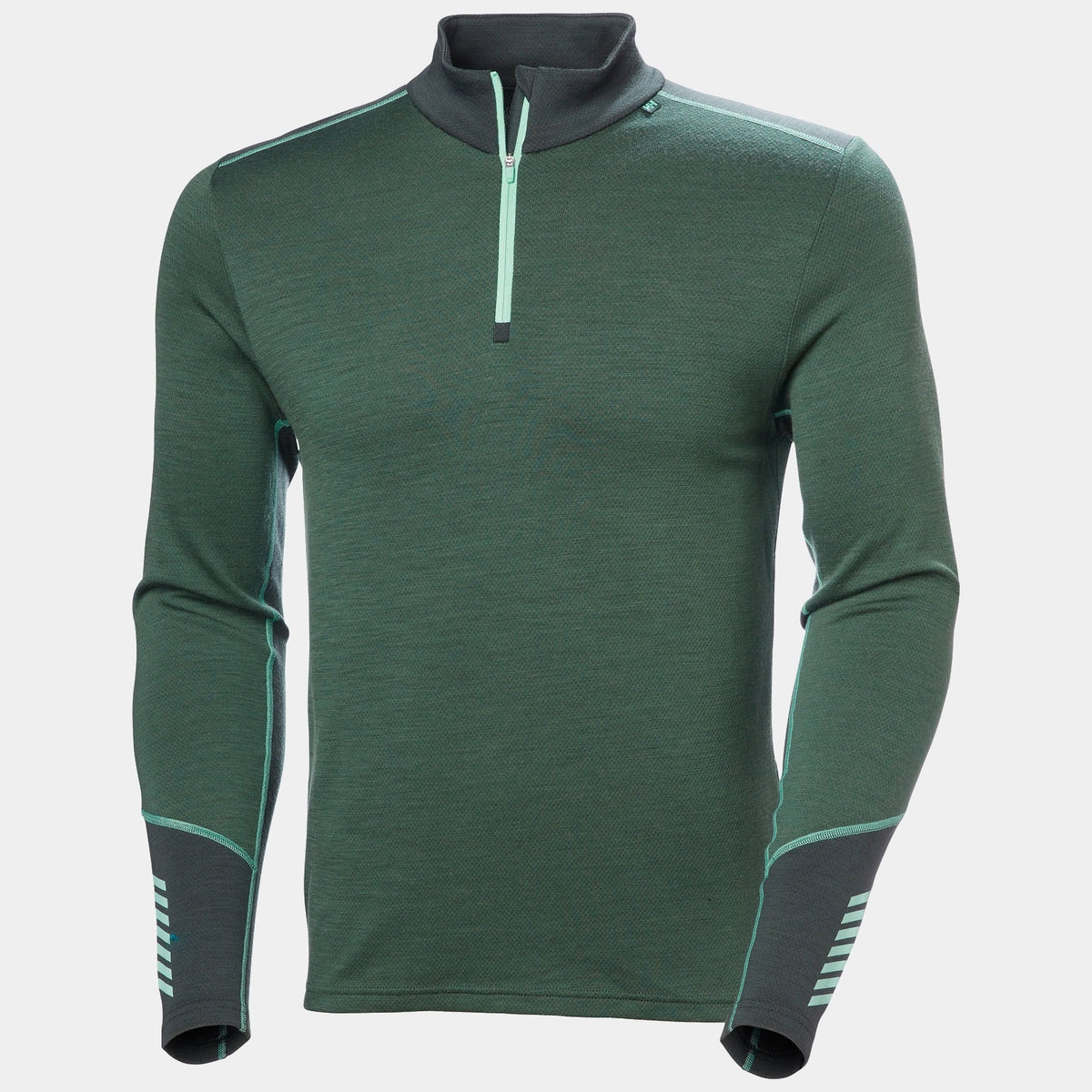 LIFA MERINO MIDWEIGHT 1/2 ZIP, JUNGLE GREE, XXL