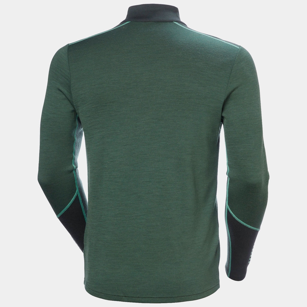 LIFA MERINO MIDWEIGHT 1/2 ZIP, JUNGLE GREE, XXL