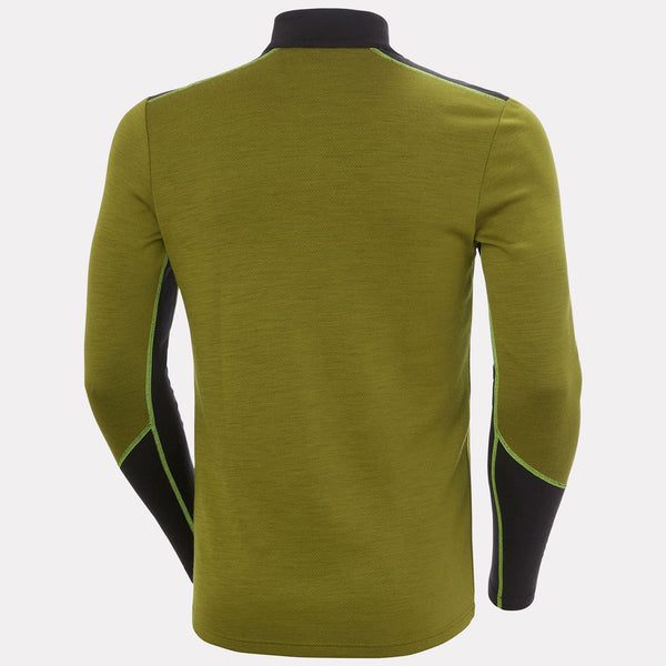 LIFA MERINO MIDWEIGHT 1/2 ZIP, OLIVE GREEN, XXL