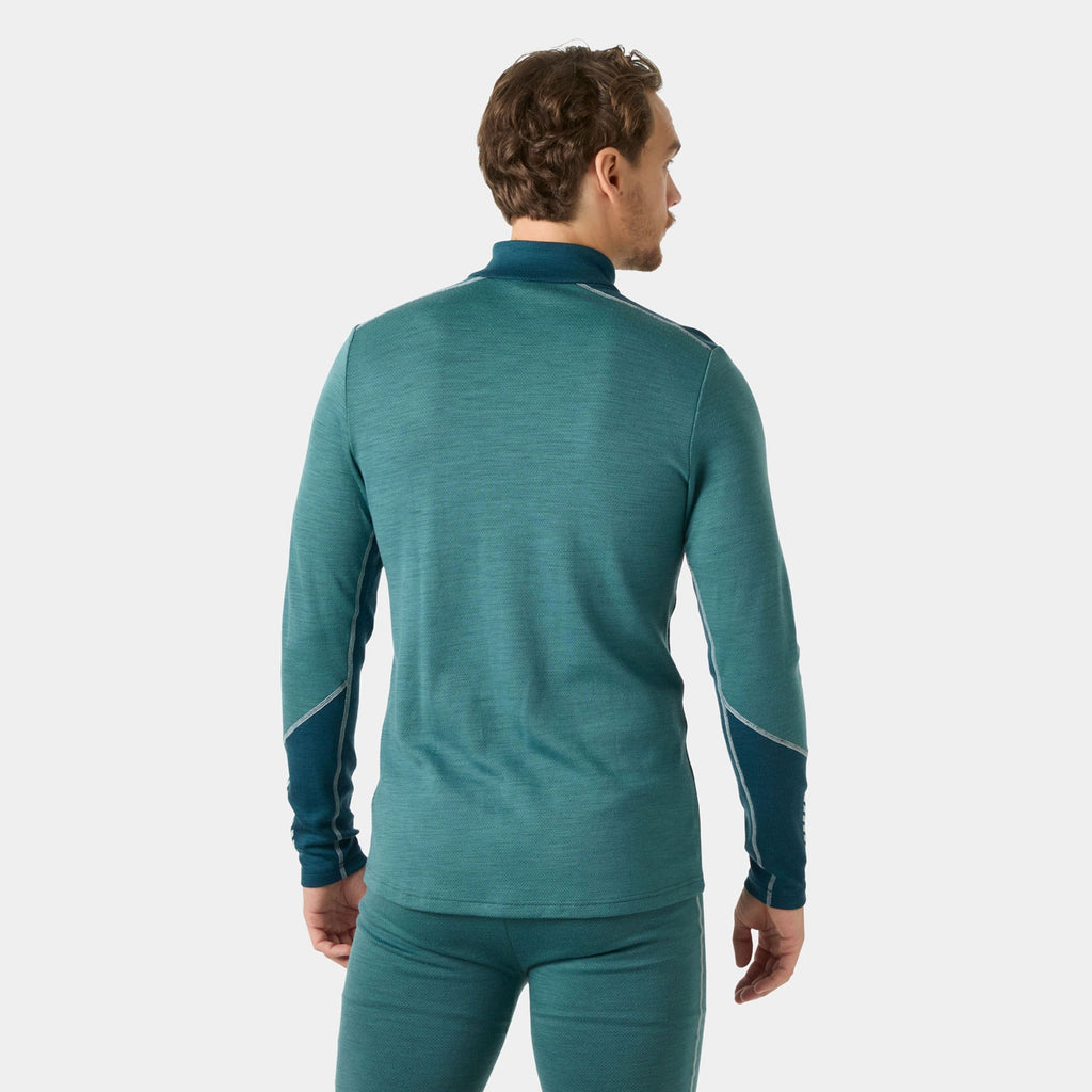 LIFA MERINO MIDWEIGHT 1/2 ZIP, OPAL GREEN, XXL