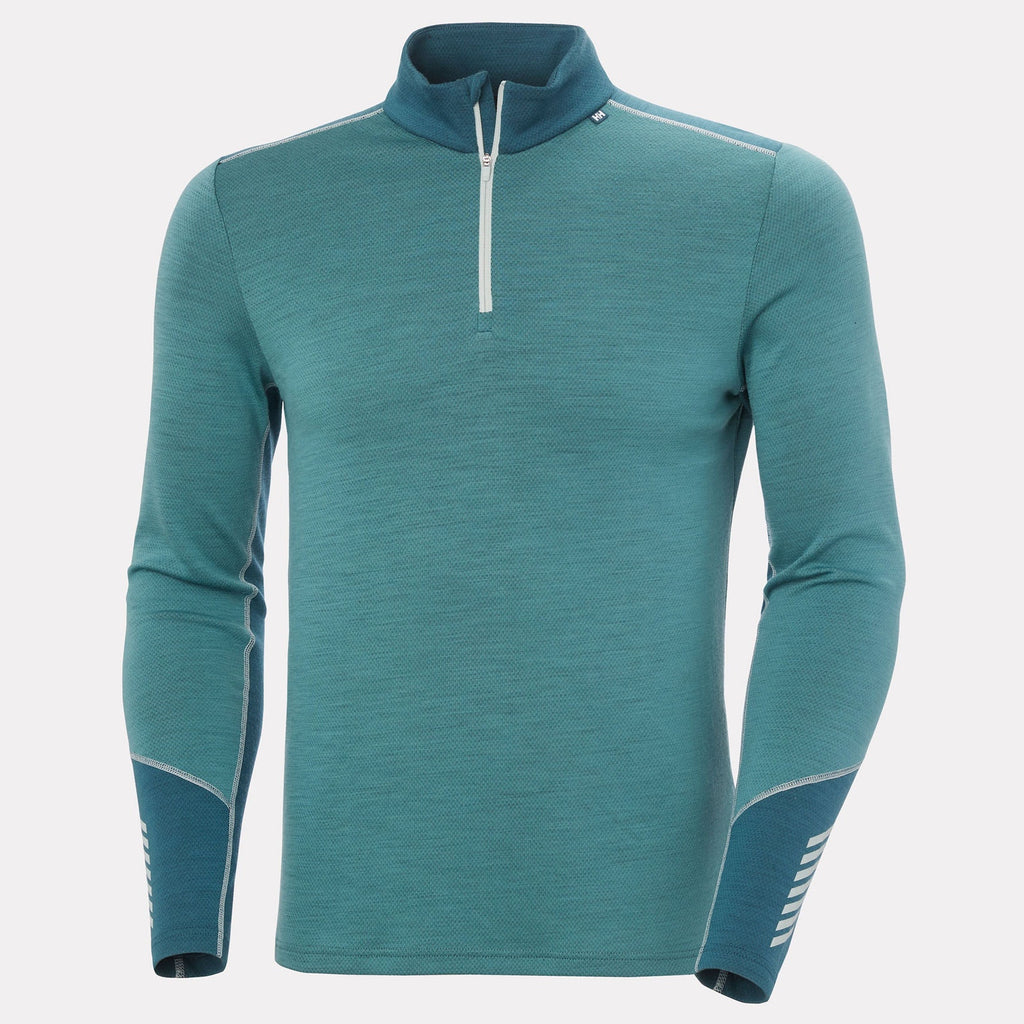 LIFA MERINO MIDWEIGHT 1/2 ZIP, OPAL GREEN, XXL