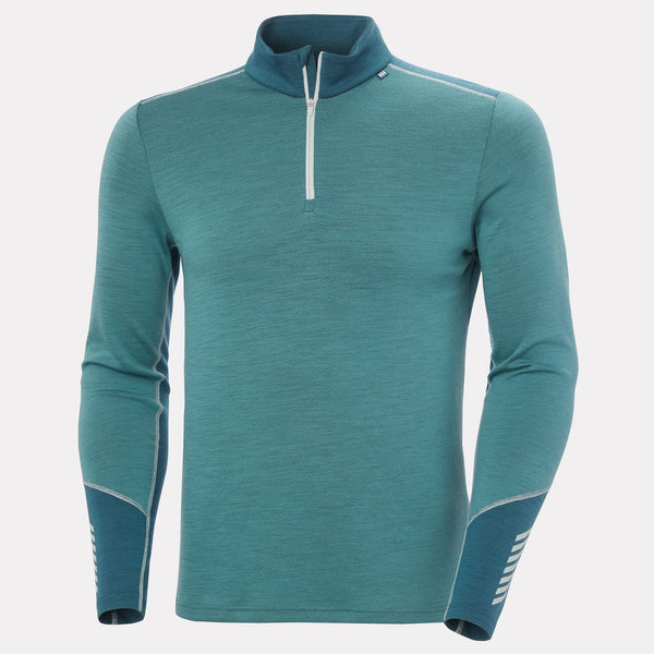 LIFA MERINO MIDWEIGHT 1/2 ZIP, OPAL GREEN, XXL