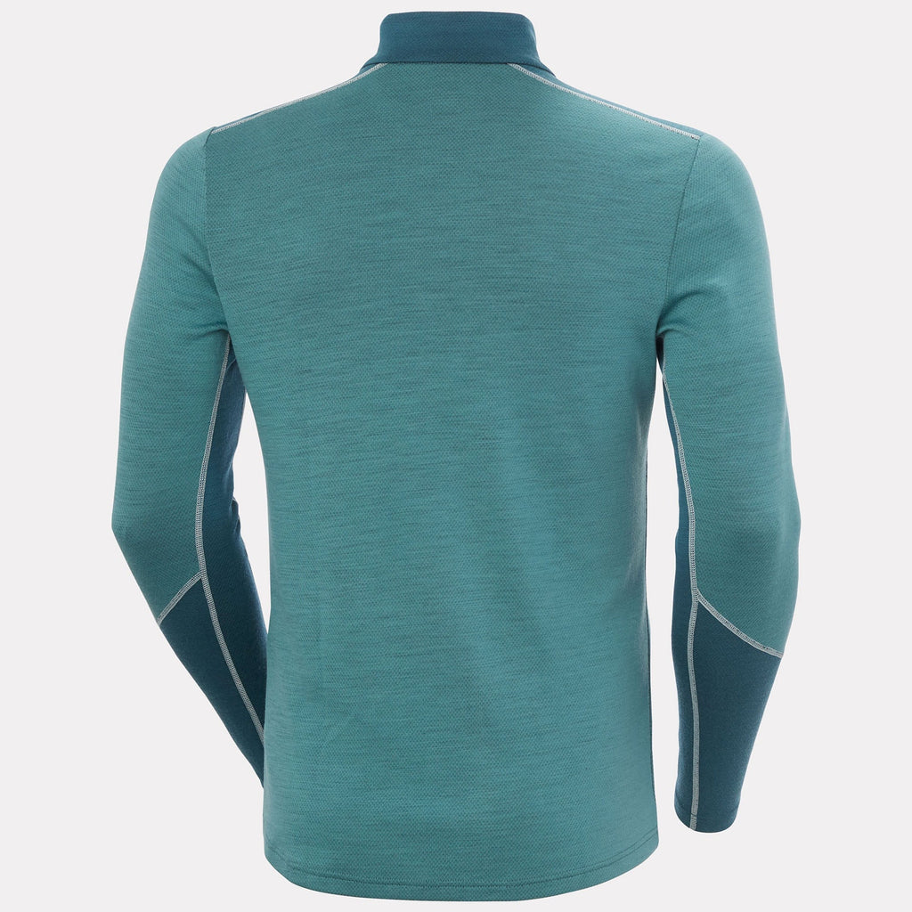 LIFA MERINO MIDWEIGHT 1/2 ZIP, OPAL GREEN, XXL