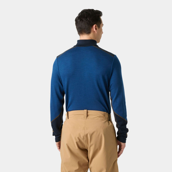 LIFA MERINO MIDWEIGHT 1/2 ZIP, DARK BLUE, XXL