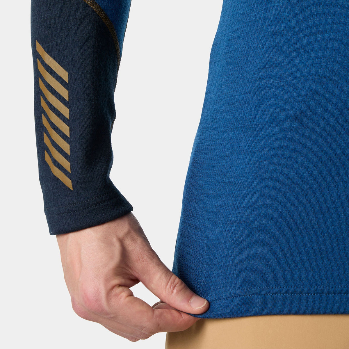 LIFA MERINO MIDWEIGHT 1/2 ZIP, DARK BLUE, XXL