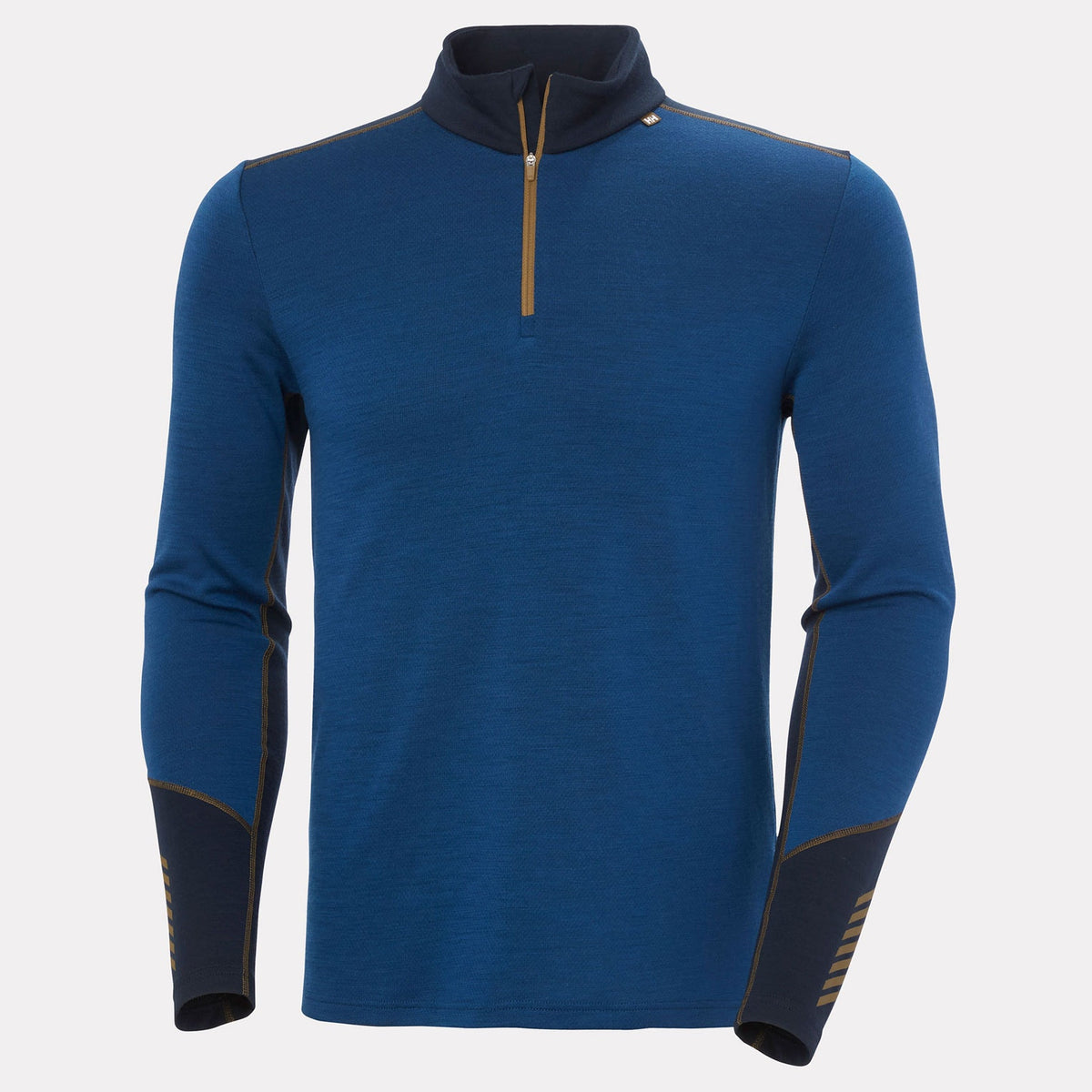 LIFA MERINO MIDWEIGHT 1/2 ZIP, DARK BLUE, XXL