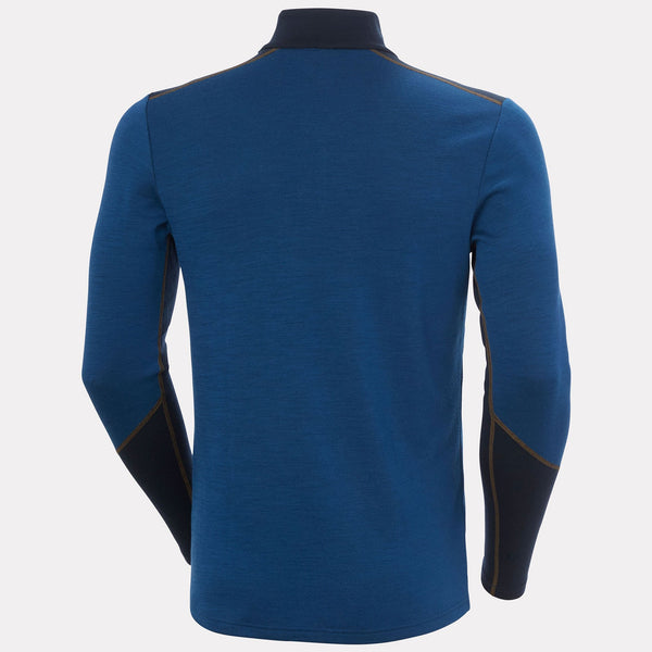 LIFA MERINO MIDWEIGHT 1/2 ZIP, DARK BLUE, XXL
