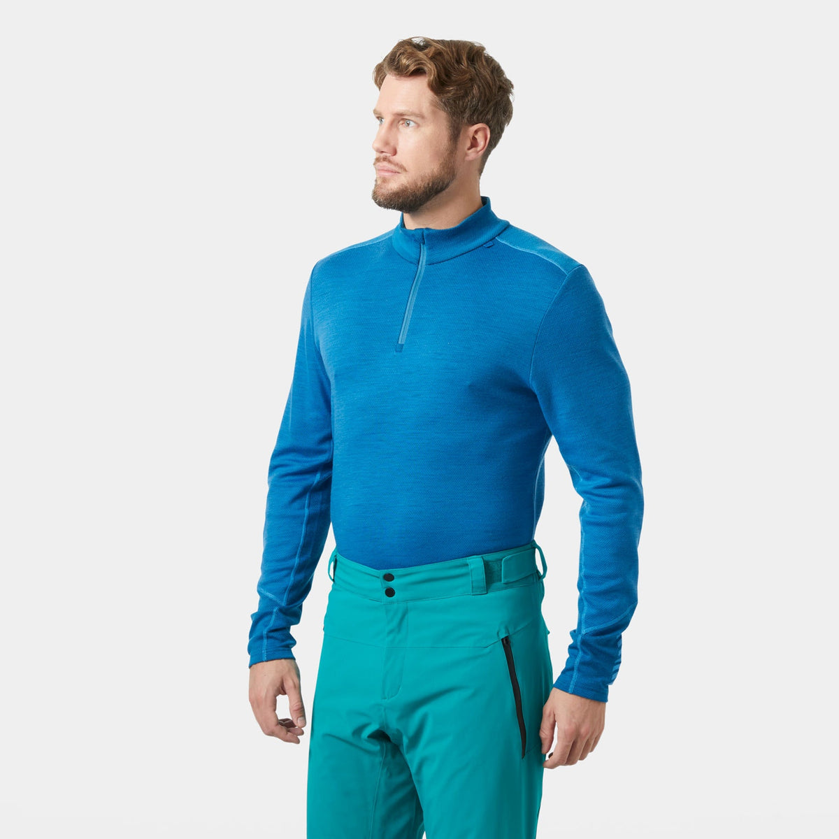 LIFA MERINO MIDWEIGHT 1/2 ZIP, NEPTUNE BLU, S