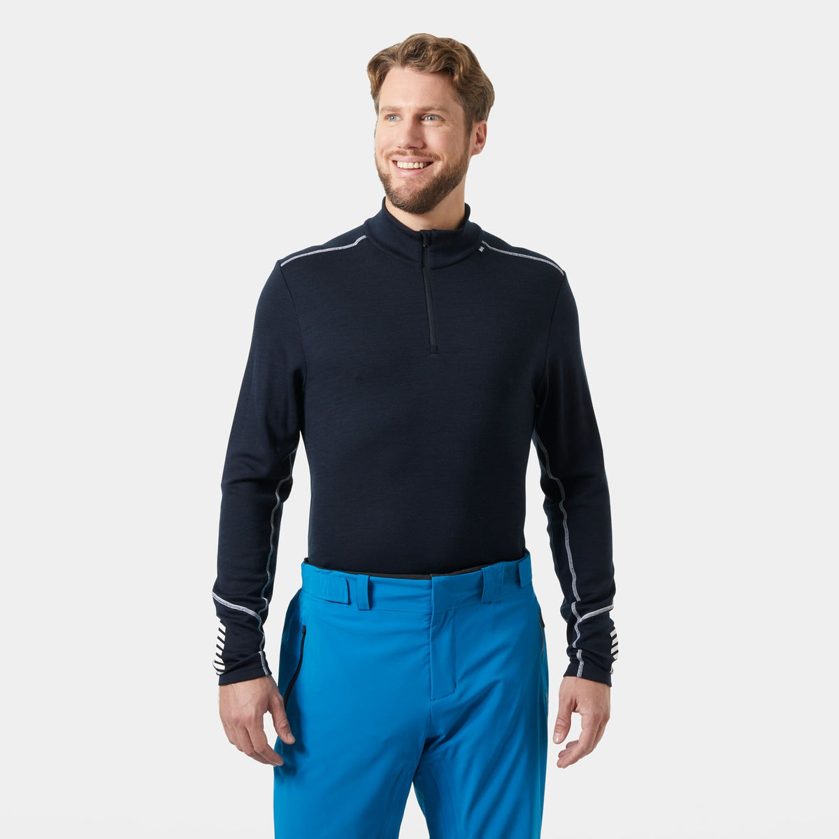 LIFA MERINO MIDWEIGHT 1/2 ZIP, NAVY, XXL