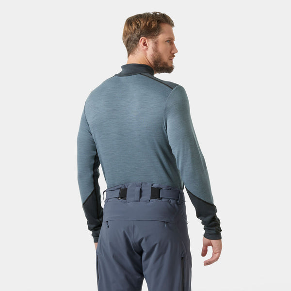 LIFA MERINO MIDWEIGHT 1/2 ZIP, WASHED NAVY, XXL
