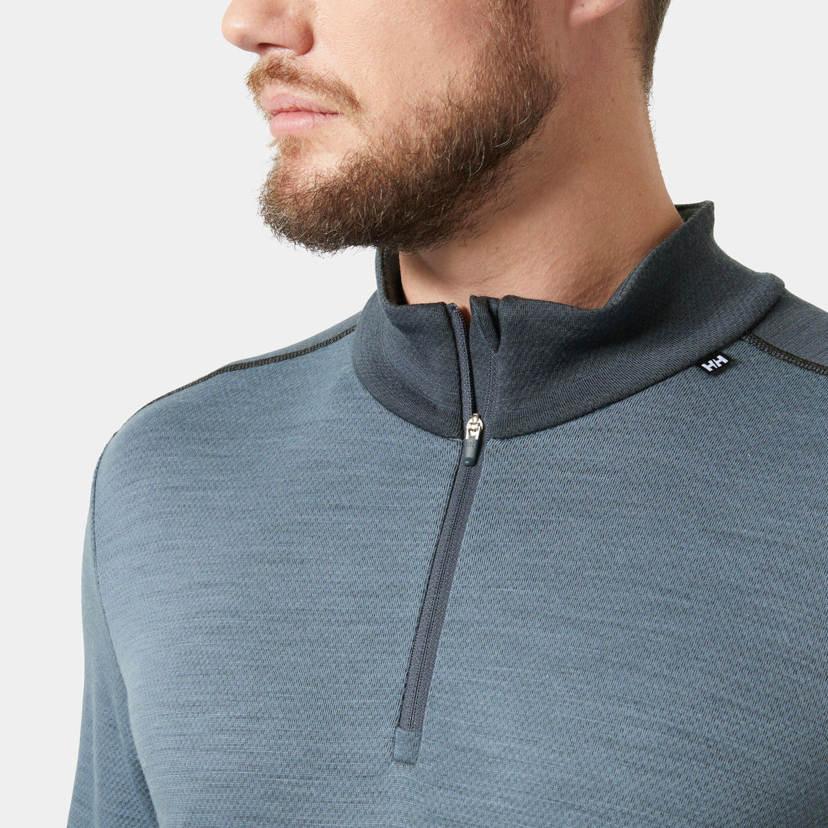 LIFA MERINO MIDWEIGHT 1/2 ZIP, WASHED NAVY, XXL