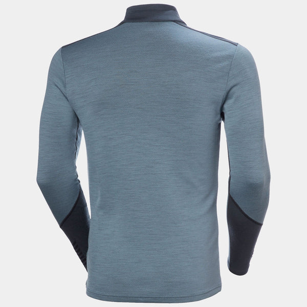LIFA MERINO MIDWEIGHT 1/2 ZIP, WASHED NAVY, XXL