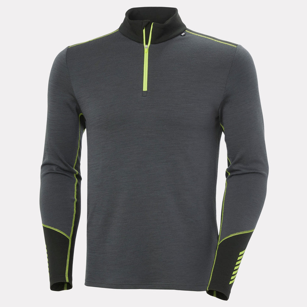 LIFA MERINO MIDWEIGHT 1/2 ZIP, THUNDER GRE, XXL