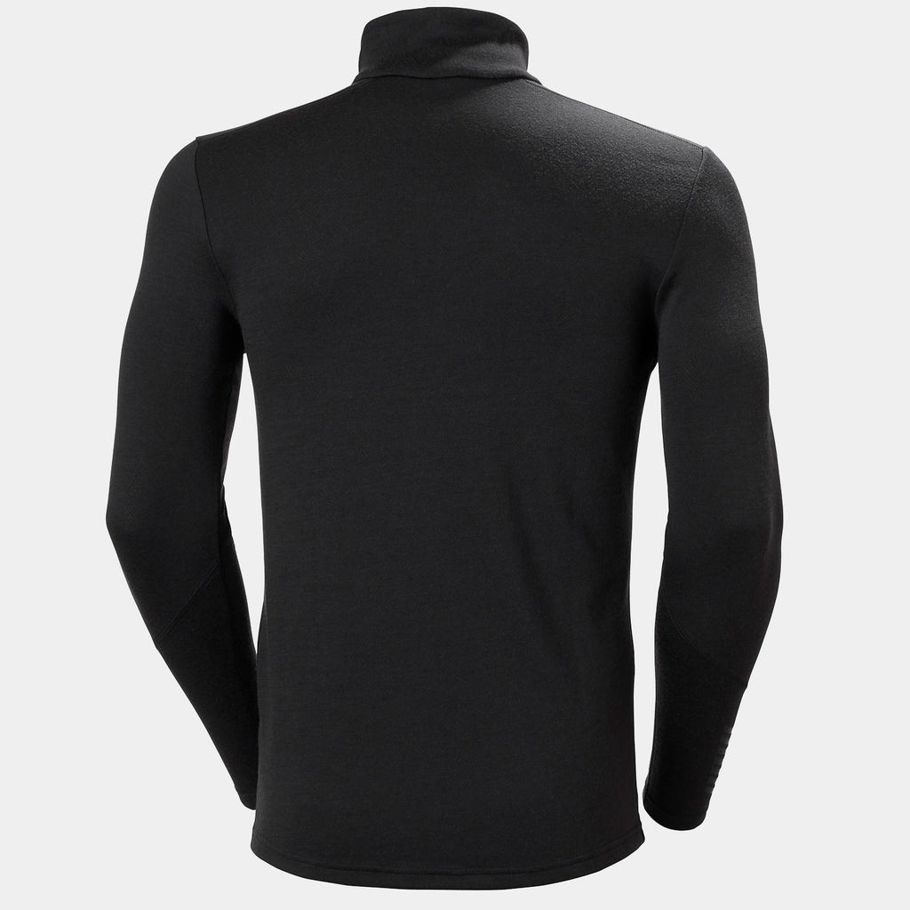 LIFA MERINO MIDWEIGHT 1/2 ZIP, BLACK, M