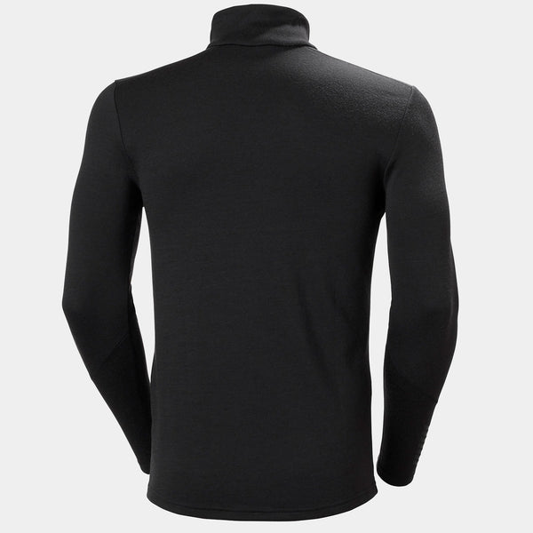 LIFA MERINO MIDWEIGHT 1/2 ZIP, BLACK, M
