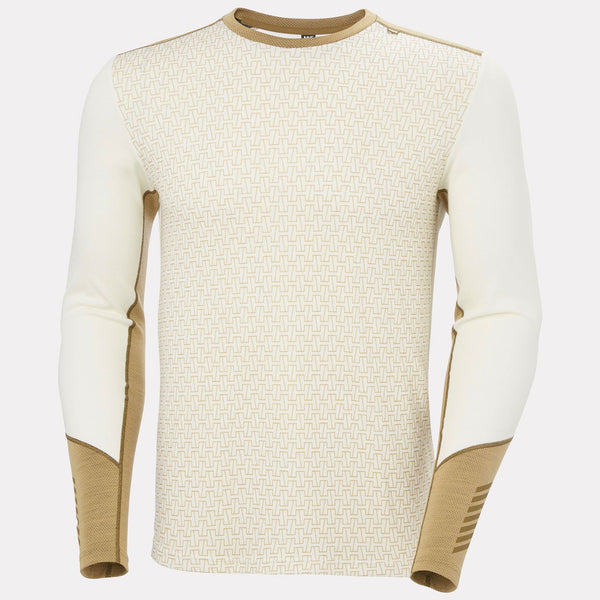 LIFA MERINO MIDWEIGHT CREW, SNOW MONOGR, XXL