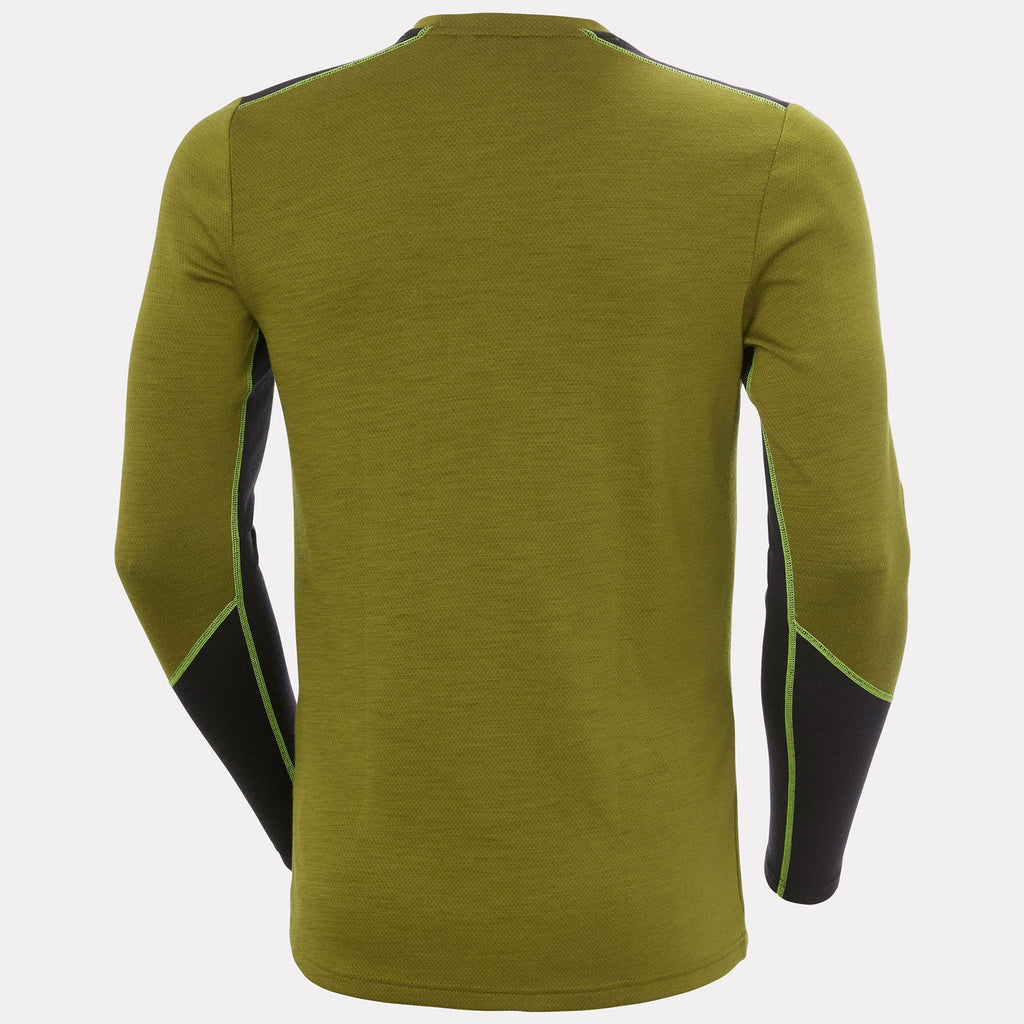 LIFA MERINO MIDWEIGHT CREW, OLIVE GREEN, XXL