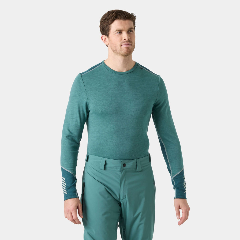 LIFA MERINO MIDWEIGHT CREW, OPAL GREEN, XXL