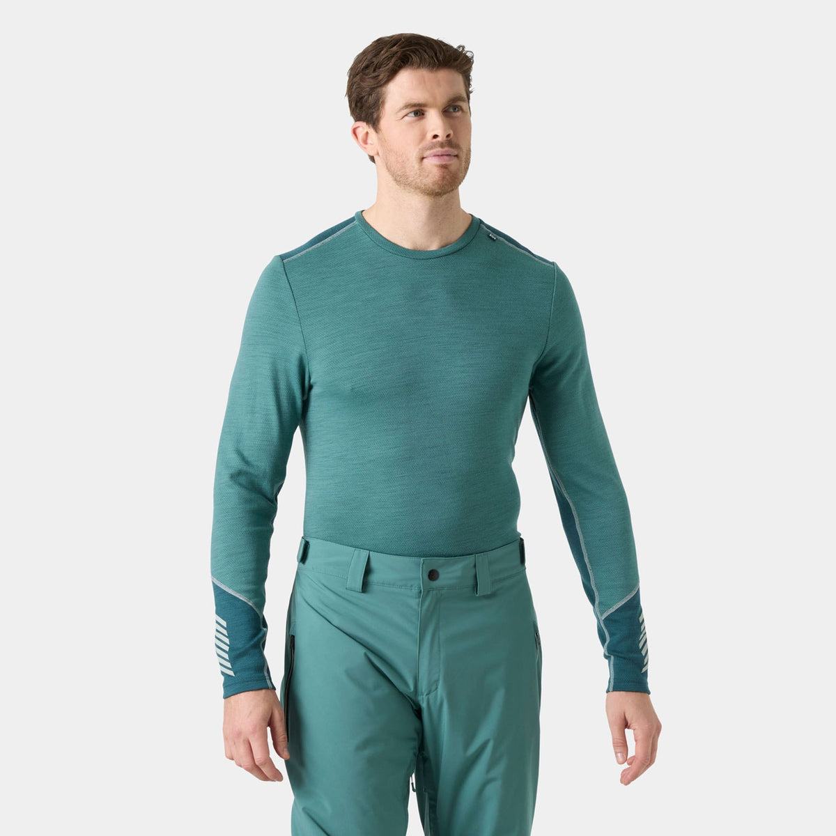LIFA MERINO MIDWEIGHT CREW, OPAL GREEN, XXL