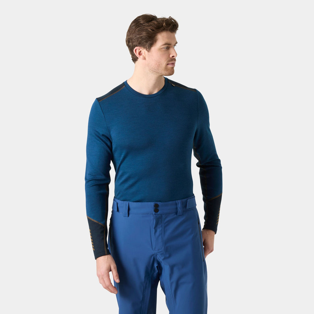LIFA MERINO MIDWEIGHT CREW, DARK BLUE, XXL