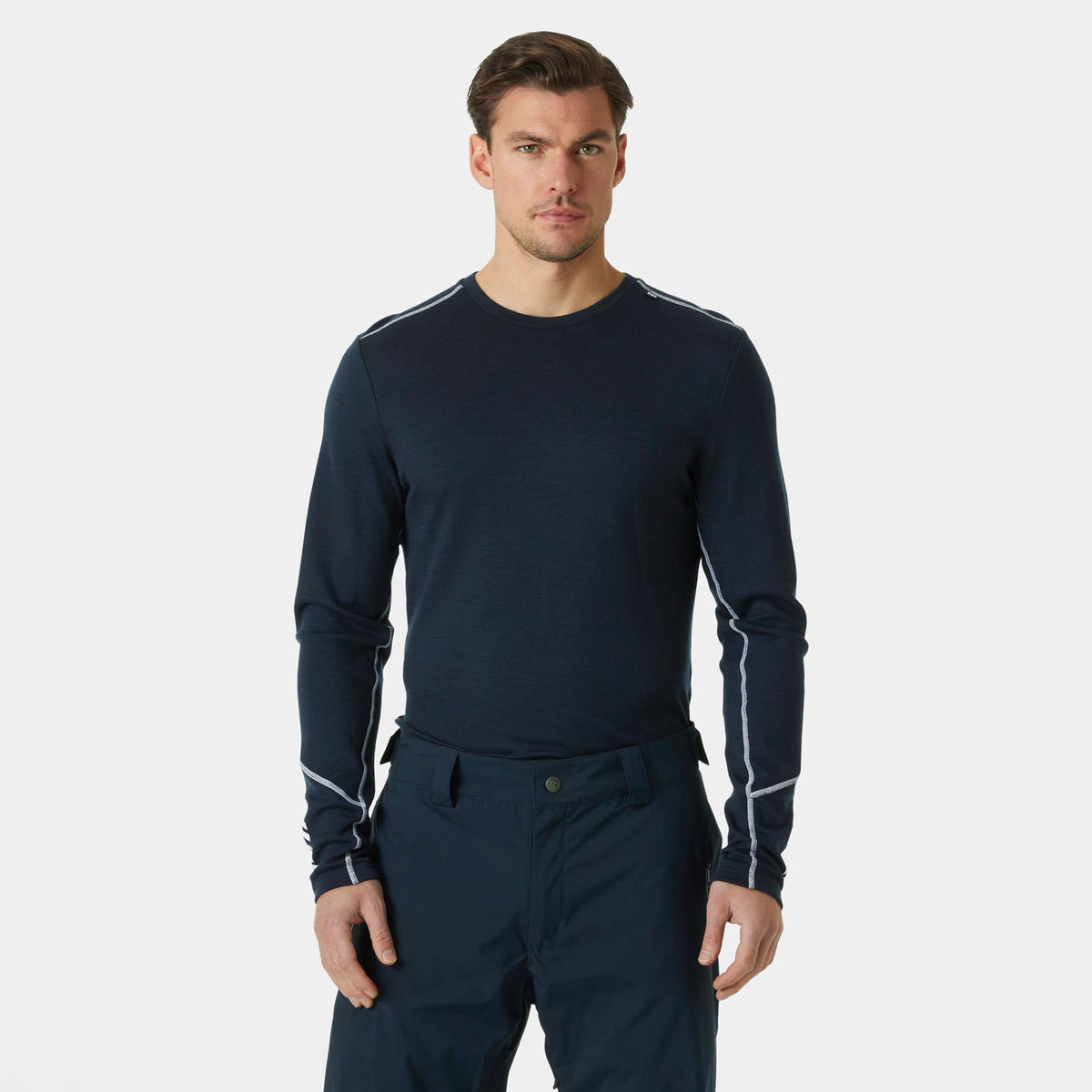 LIFA MERINO MIDWEIGHT CREW, NAVY, XXL