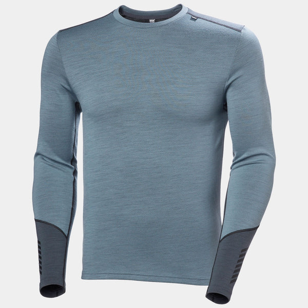 LIFA MERINO MIDWEIGHT CREW, WASHED NAVY, XXL