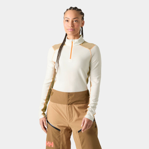 W LIFA MERINO MIDW 1/2 ZIP, SNOW, L