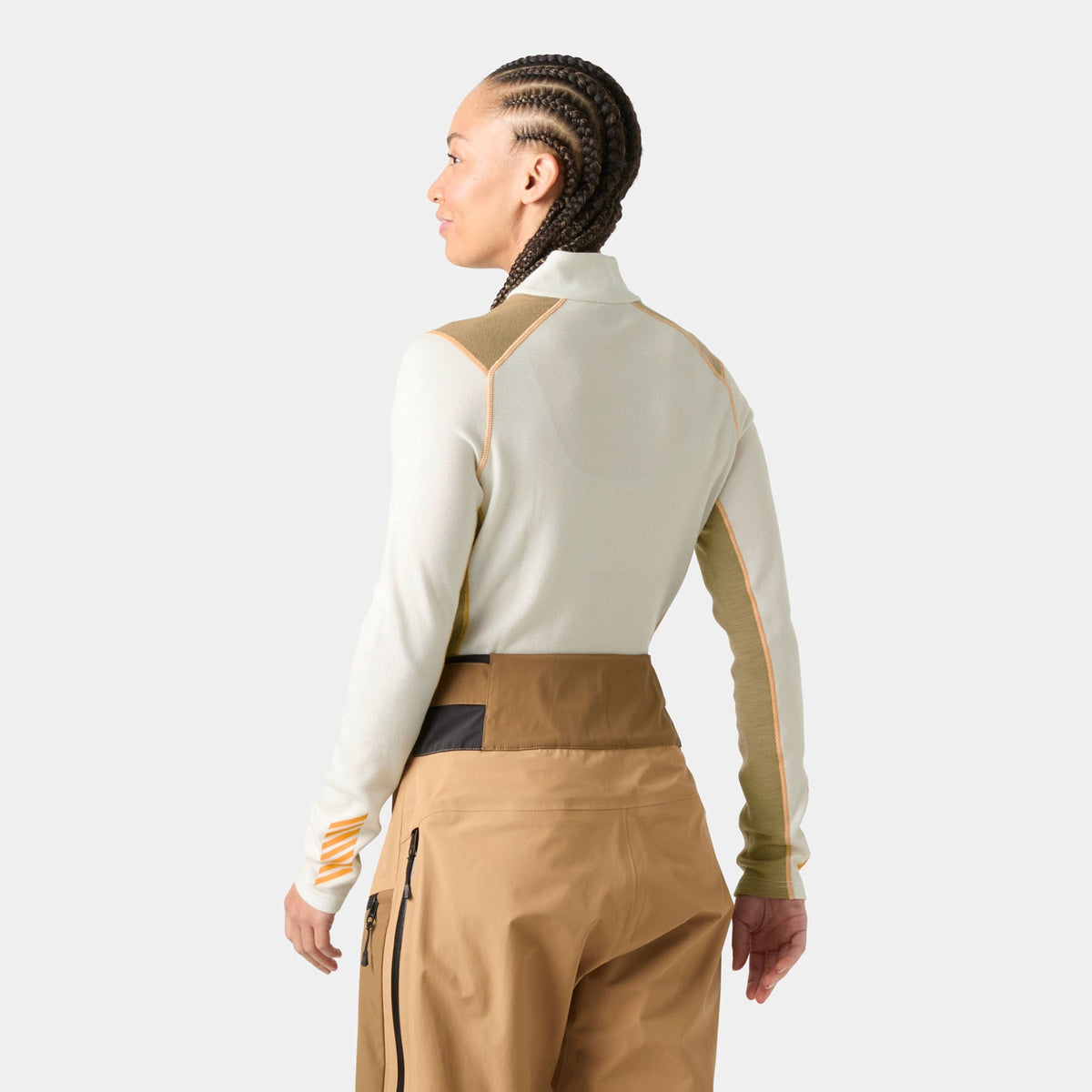 W LIFA MERINO MIDW 1/2 ZIP, SNOW, L