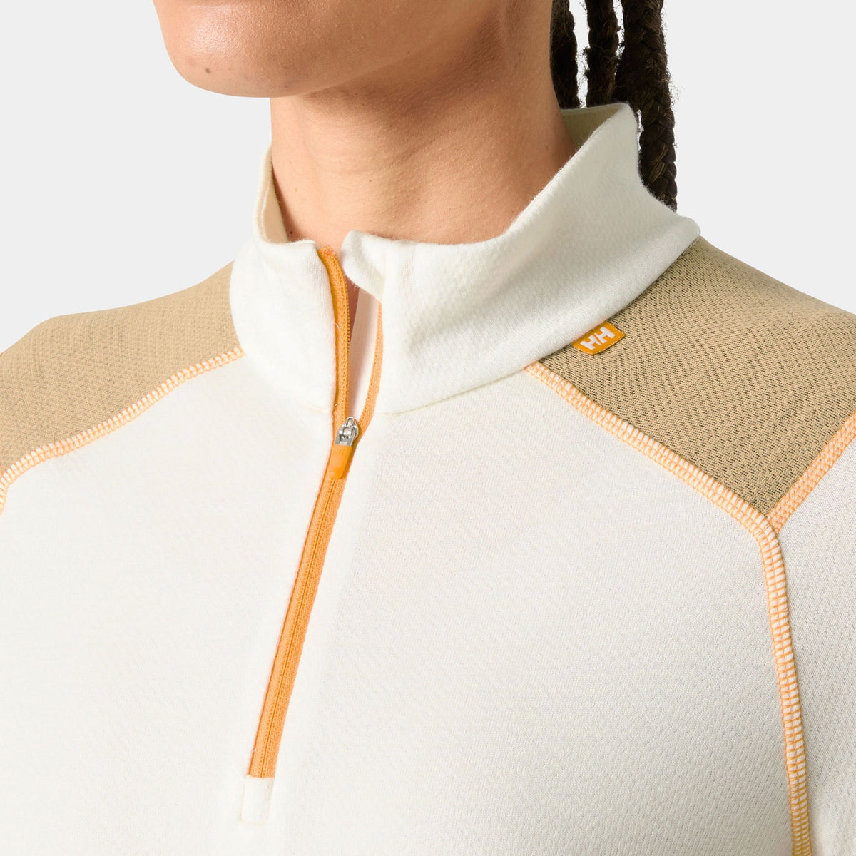 W LIFA MERINO MIDW 1/2 ZIP, SNOW, L