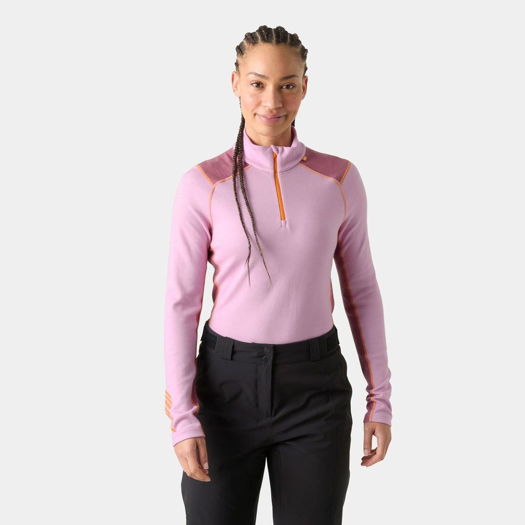 W LIFA MERINO MIDW 1/2 ZIP, CHERRY BLOS, L