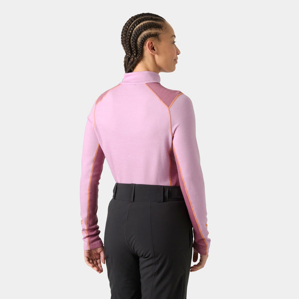 W LIFA MERINO MIDW 1/2 ZIP, CHERRY BLOS, L