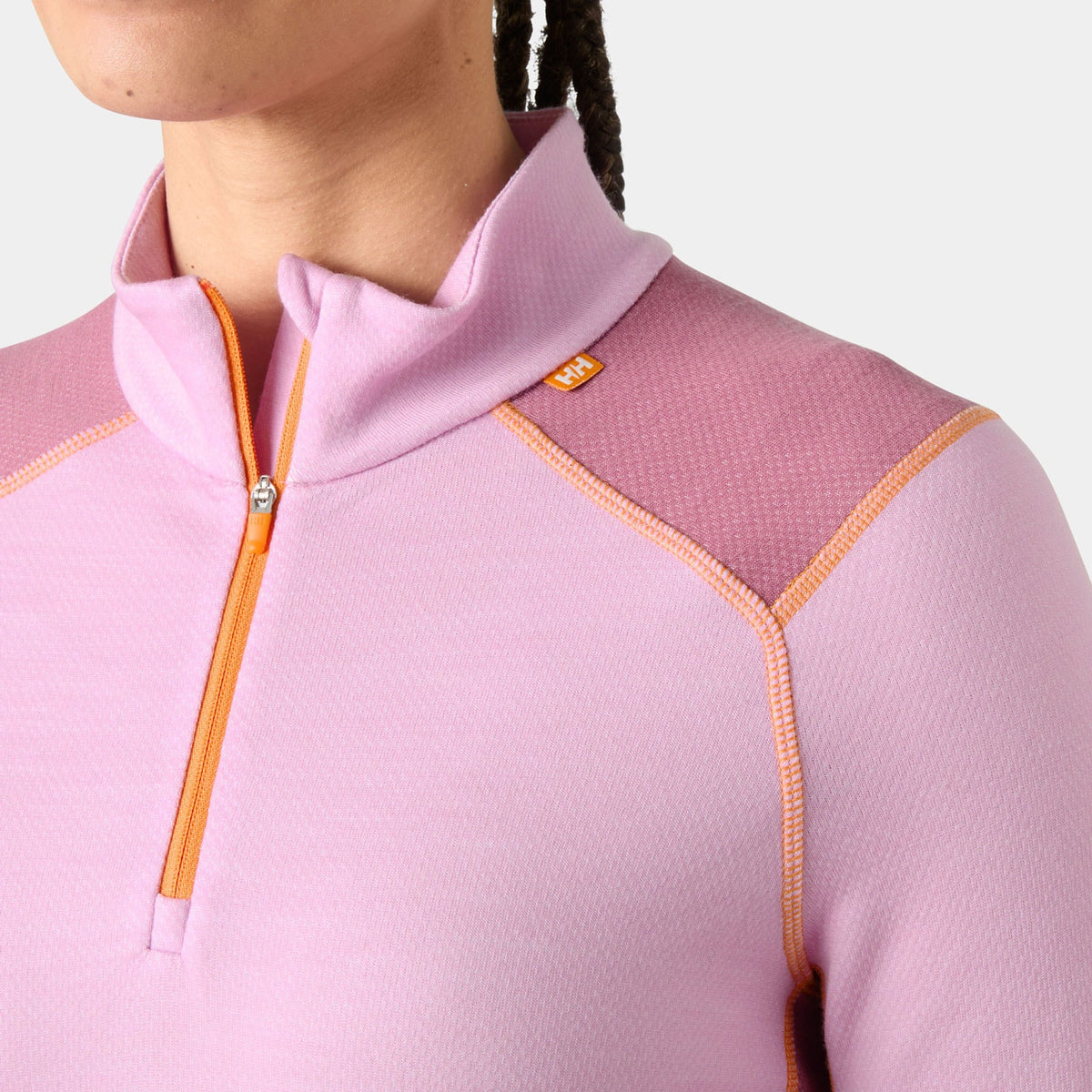 W LIFA MERINO MIDW 1/2 ZIP, CHERRY BLOS, L