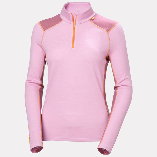 W LIFA MERINO MIDW 1/2 ZIP, CHERRY BLOS, L