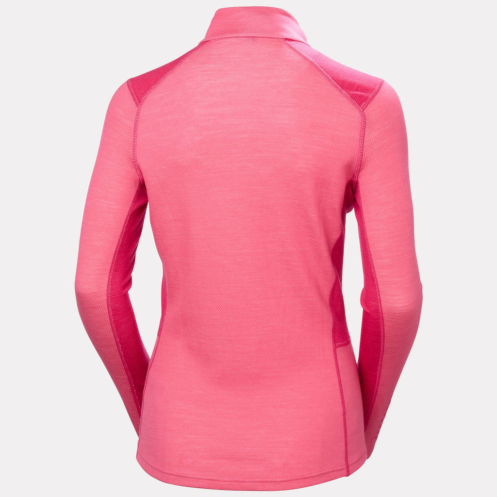 W LIFA MERINO MIDW 1/2 ZIP, HOT PINK, L