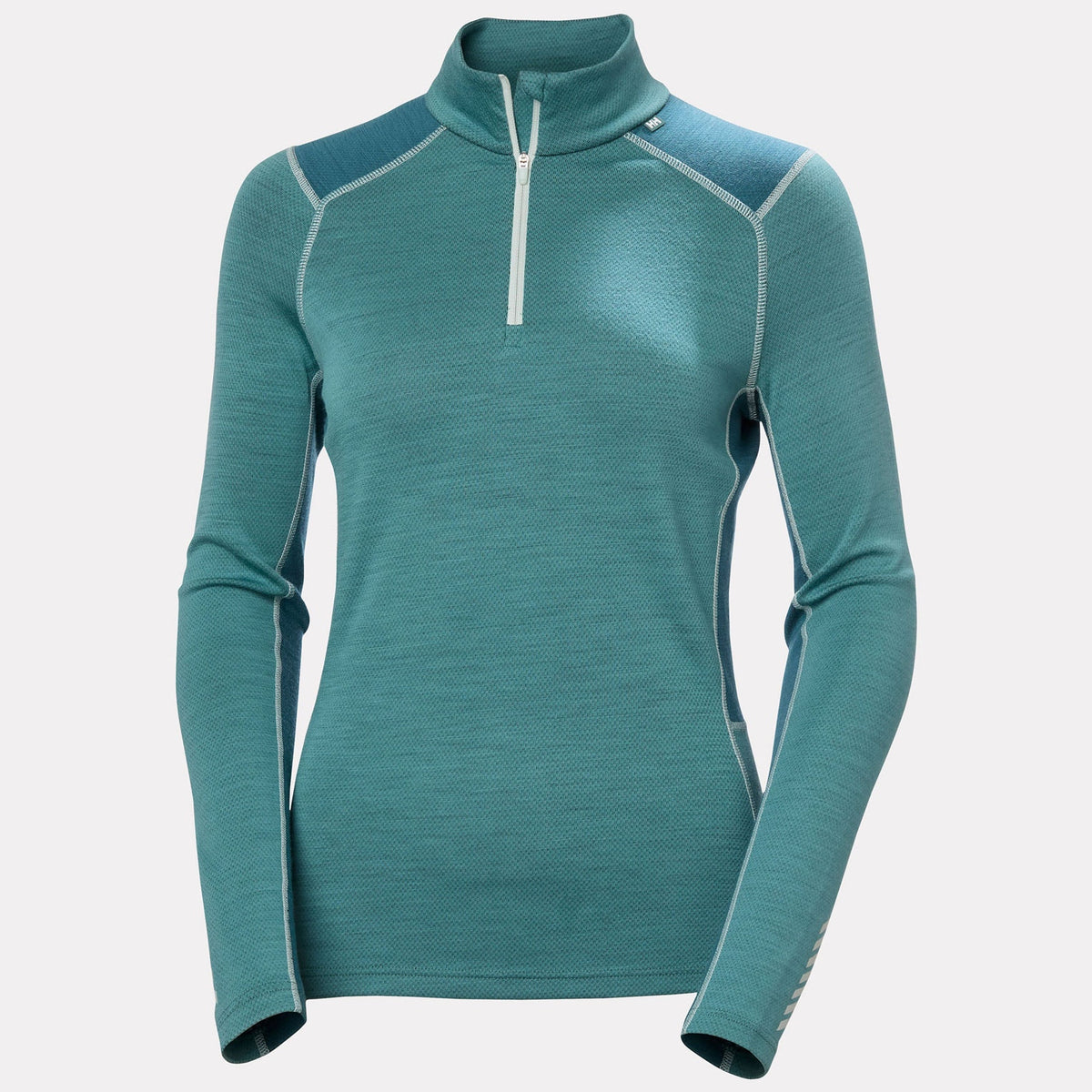 W LIFA MERINO MIDW 1/2 ZIP, OPAL GREEN, L