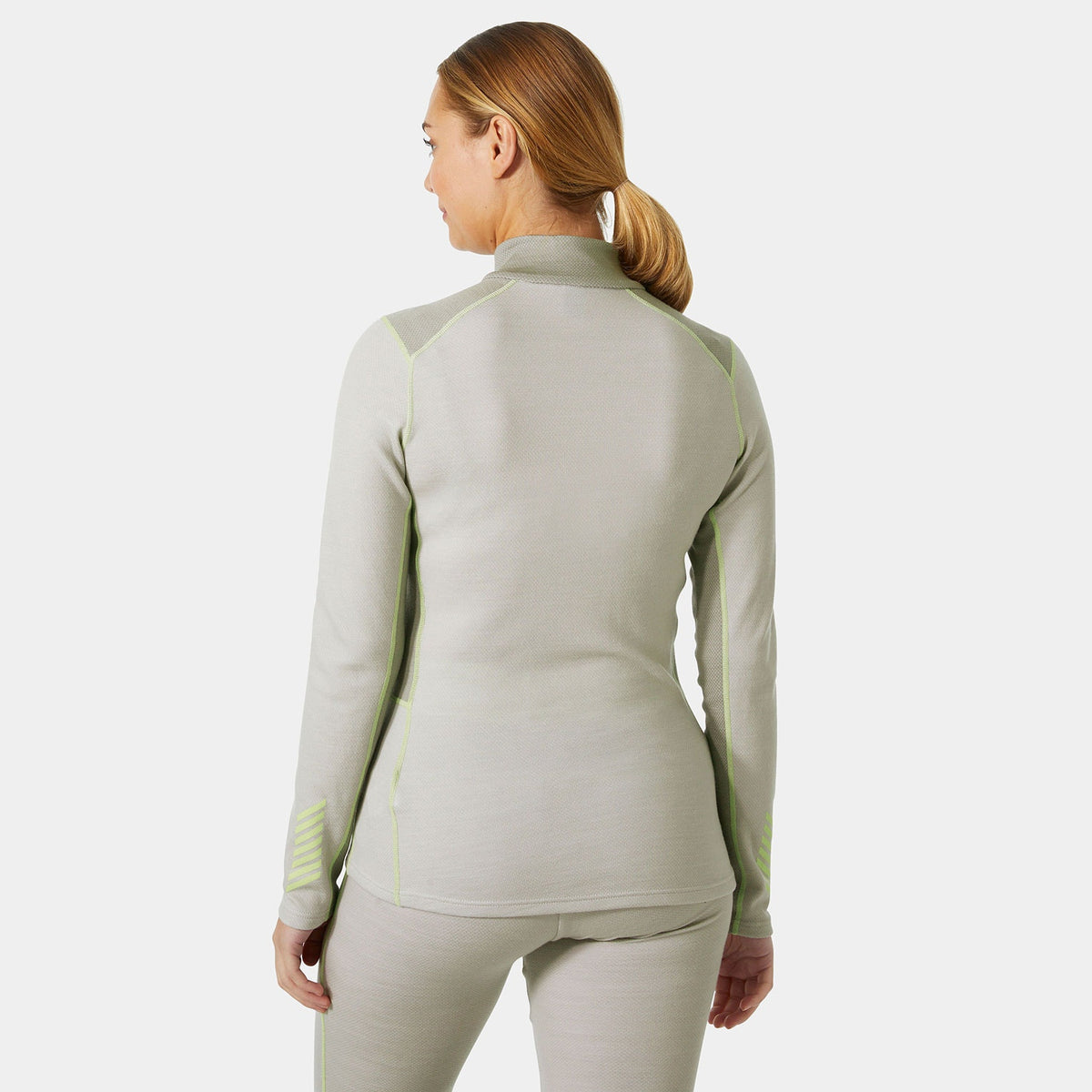 W LIFA MERINO MIDW 1/2 ZIP, MELLOW GREY, L