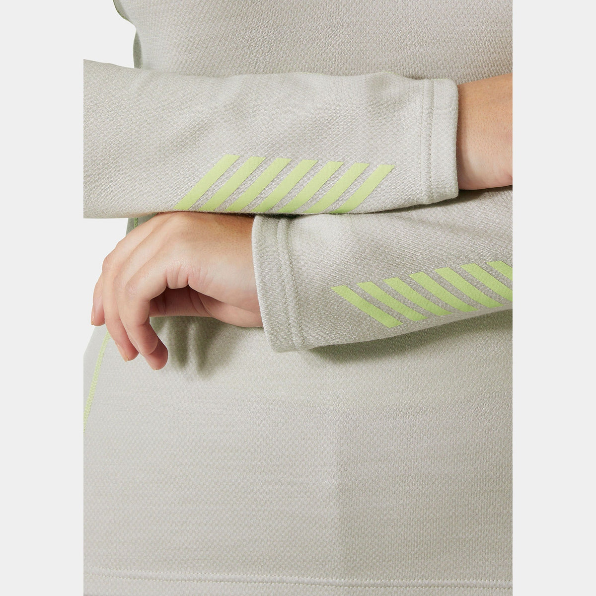 W LIFA MERINO MIDW 1/2 ZIP, MELLOW GREY, L