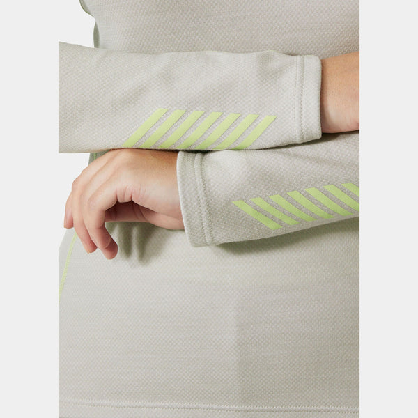 W LIFA MERINO MIDW 1/2 ZIP, MELLOW GREY, L
