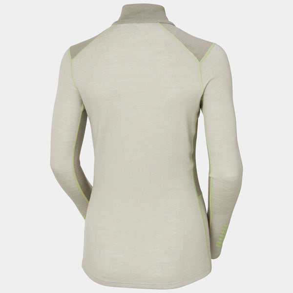 W LIFA MERINO MIDW 1/2 ZIP, MELLOW GREY, L