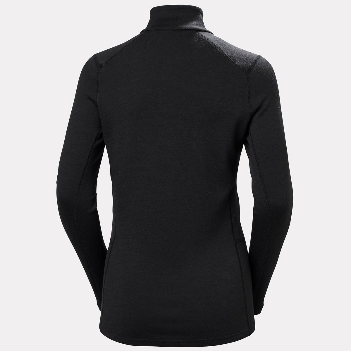 W LIFA MERINO MIDW 1/2 ZIP, BLACK, L