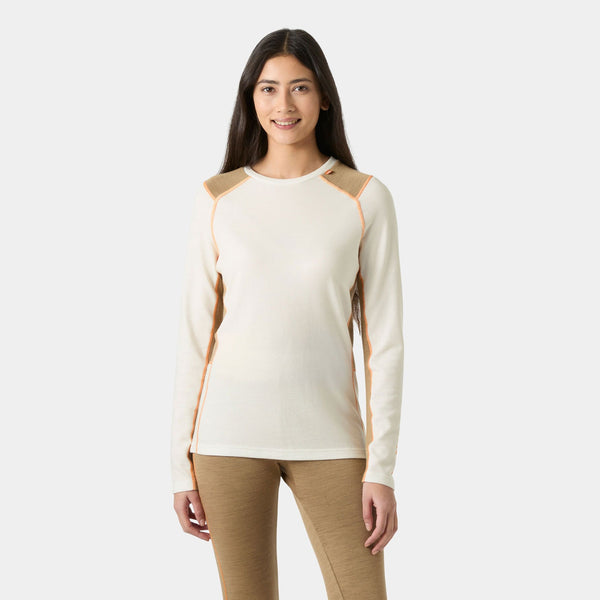 W LIFA MERINO MIDWEIGHT CREW, SNOW, L